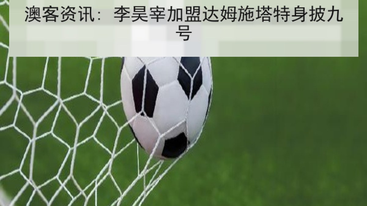 澳客资讯: 李昊宰加盟达姆施塔特身披九号